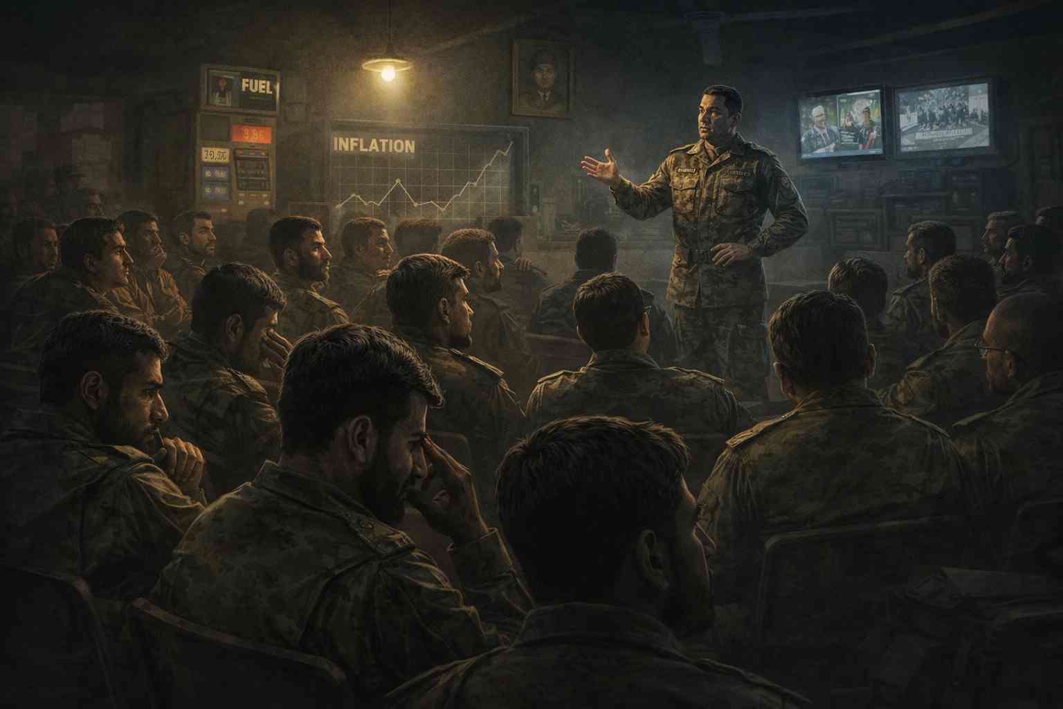 Pakistan Army Pulse Report showing soldiers in darbar with internal resentment and leadership control