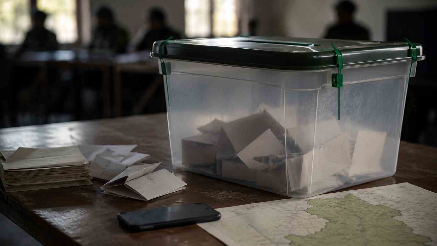 AJK elections 2026 ballot box and map concept