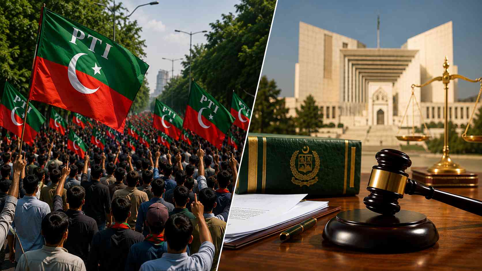 Street mobilisation and court symbols in the Imran release force case