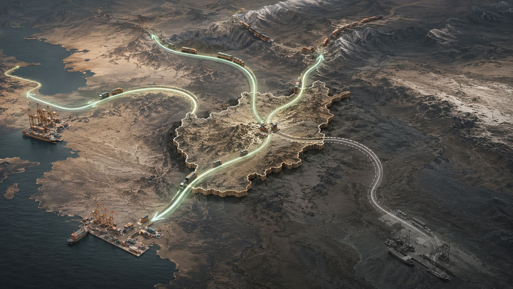 Afghanistan-Pakistan transit trade routes shifting toward Iran and Central Asia