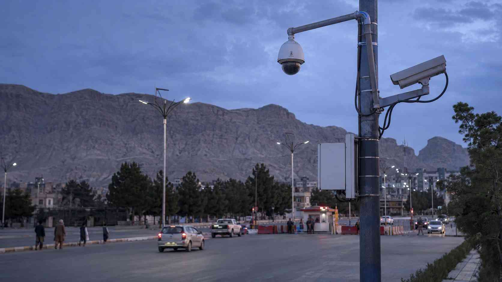 Balochistan Safe City Project cameras overlooking a Quetta road